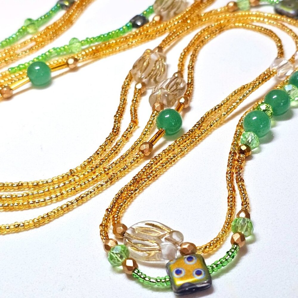 Green Goddess (waistbead set)